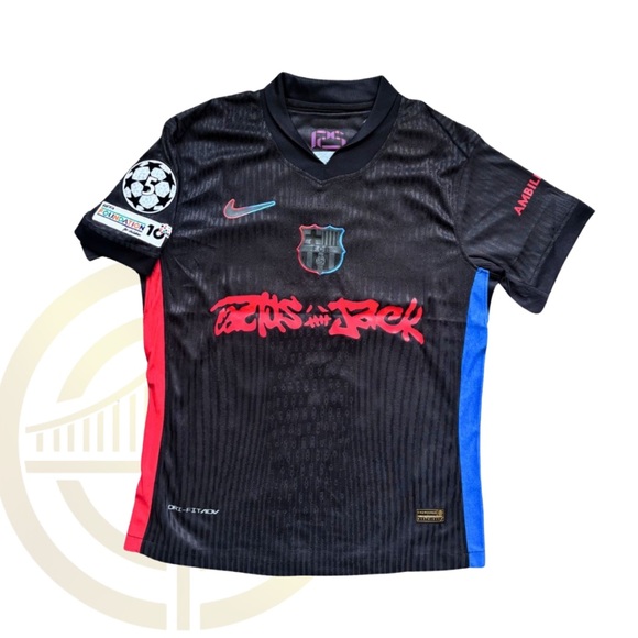 Barcelona black versión Jersey #19 lamine Yamal
